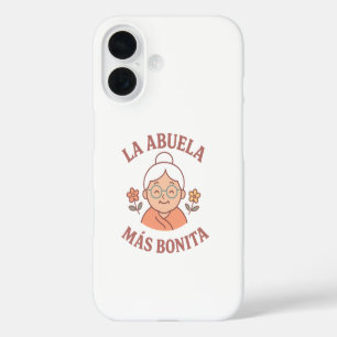 iPhone 16 Funda para teléfono La Abuela Más Bonita