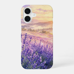 iPhone 16 Funda para teléfono Lavanda al Amanecer