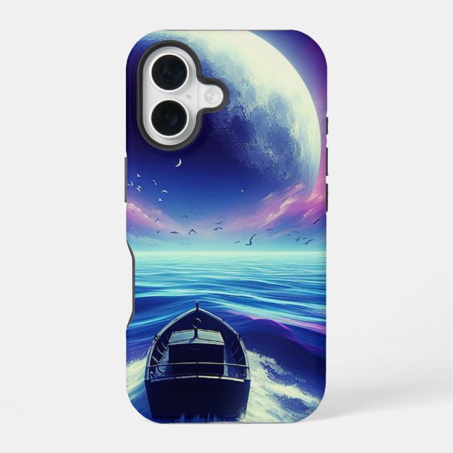 iPhone 16 Funda para teléfono Moonlight Ride (Reverso )