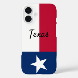 iPhone 16 Funda para teléfono móvil de la bandera de Texas