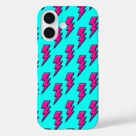 iPhone 16 Funda para teléfono móvil Volt de iluminación rosa