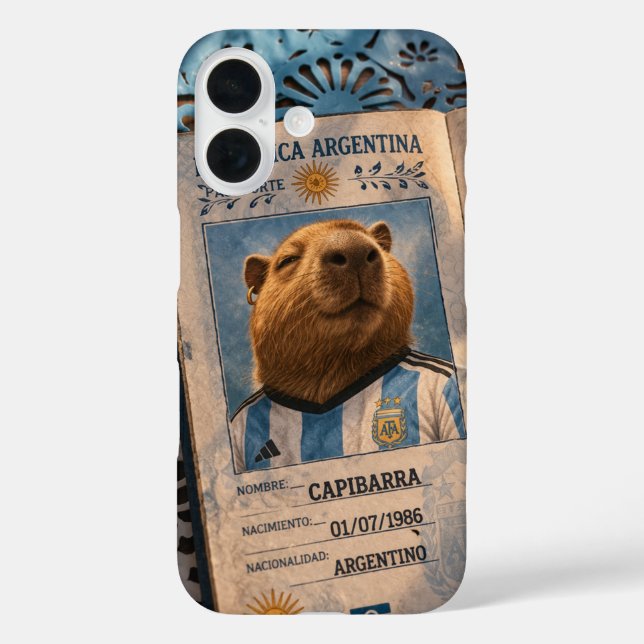 iPhone 16 Funda Pasaporte Capibarra (Reverso )