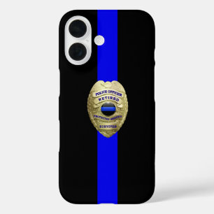 iPhone 16 Insignia de la policía retirada Funda de la delgad