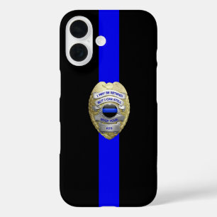 iPhone 16 Insignia de la policía retirada Funda de la delgad