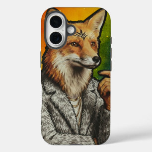 iPhone 16 La funda de teléfono Gentleman Fox