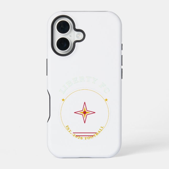 iPhone 16 Liberty FC Compass Badge Funda para Teléfono | Fút (Reverso )