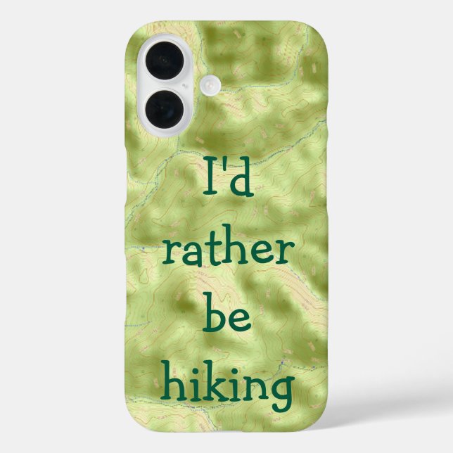 iPhone 16 Me gustaría más una funda de teléfono con mapa top (Reverso )