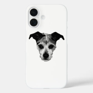 iPhone 16 Mezcla Terrier Buscando Funda de retrato de perro