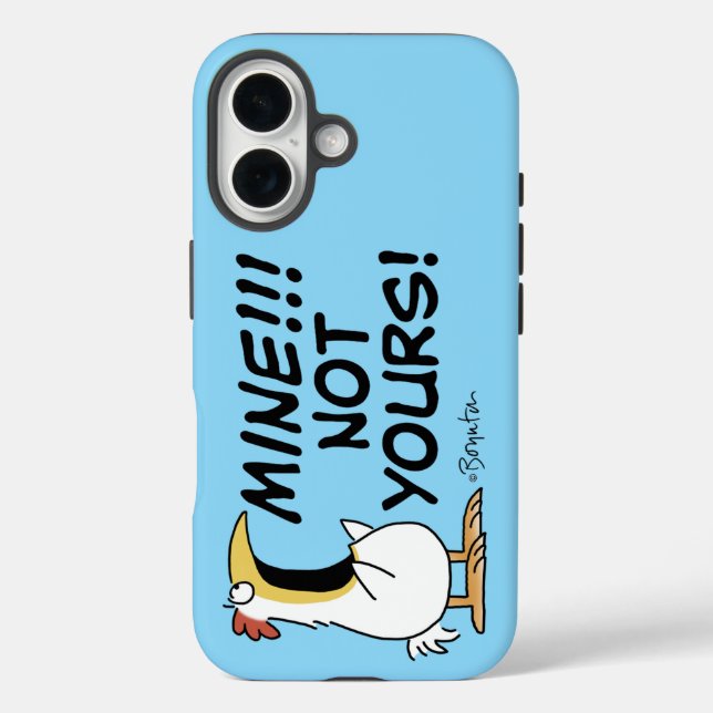 iPhone 16 ¡MÍO! NO ES TUYO. Funda de teléfono de pollo de Bo (Reverso )