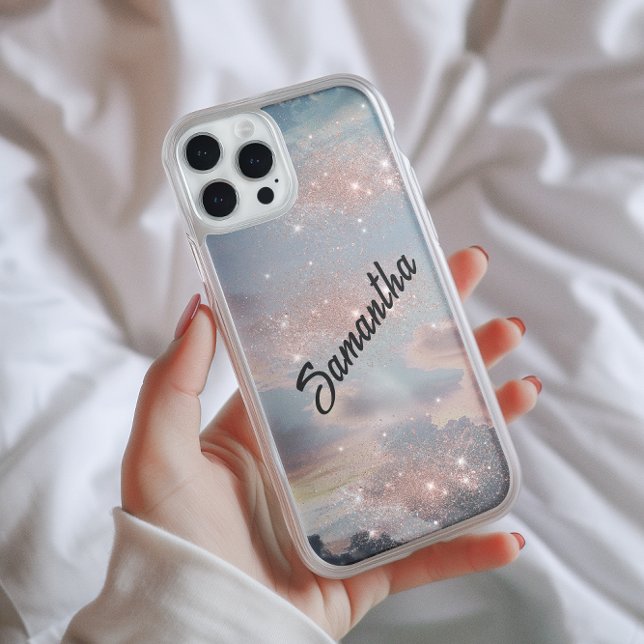 iPhone 16 Moderno Funda Celeste Artístico Contemporáneo-Mate (Subido por el creador)