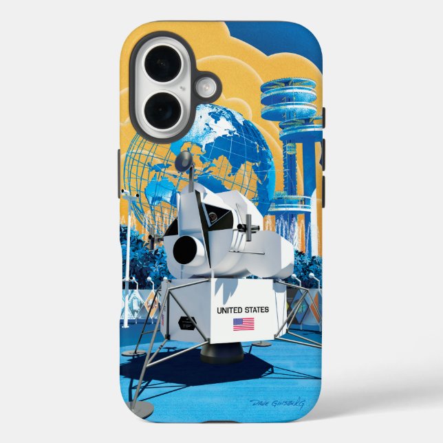 iPhone 16 Módulo Lunar de la Feria Mundial (Día): Funda para (Reverso )