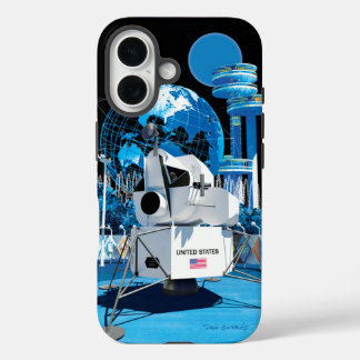 iPhone 16 Módulo Lunar de la Feria Mundial (Noche): Funda pa
