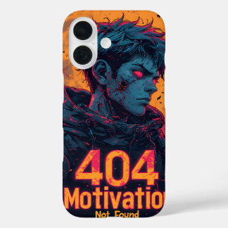 iPhone 16 Motivación 404 Funda - Diseño masculino audaz