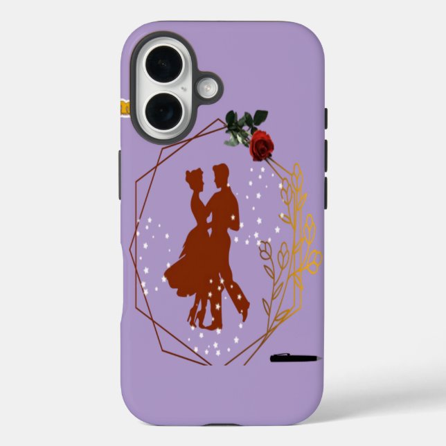 iPhone 16 "Nuestros momentos Funda de baile romántico de par (Reverso )