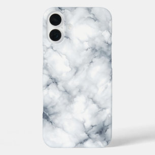 iPhone 16 Plus Elegante Funda de Mármol Blanco - Piedra Clásica d