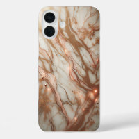 Funda de mármol de oro rosa de lujo - Piedra blanc
