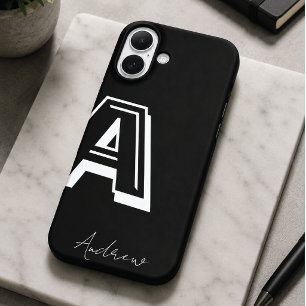 iPhone 16 Plus Funda de teléfono negra - nom personalizado