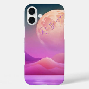 iPhone 16 Plus Funda Monogramado de Galaxy Moonlight - Cas para i