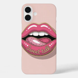 iPhone 16 Plus Funda para teléfono de labios brillantes Sweet Tal