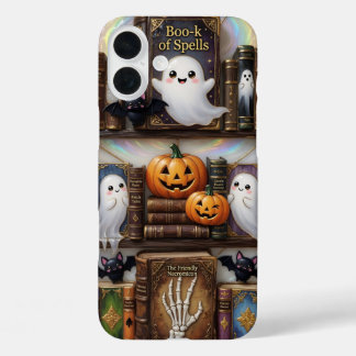 iPhone 16 Plus Funda para teléfono de Libro de Hechizos Fantasma