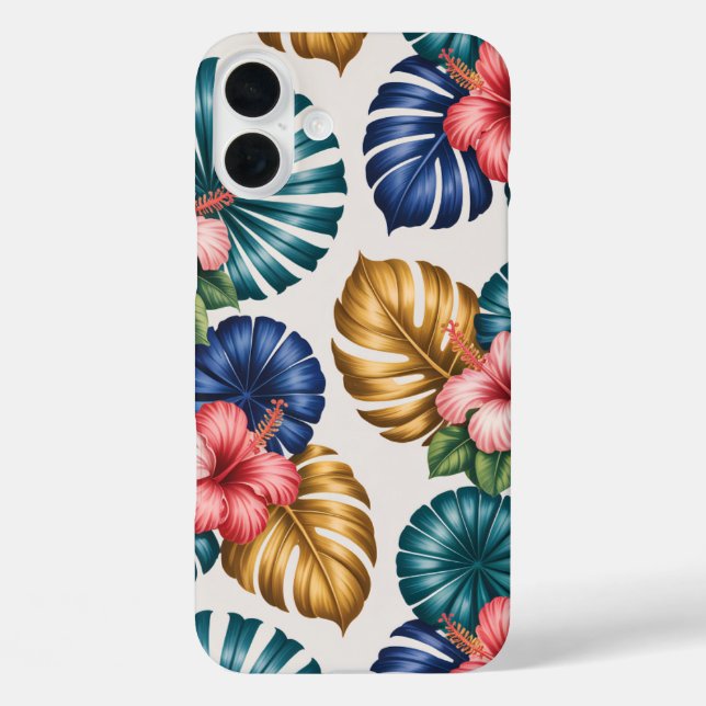 iPhone 16 Plus Funda Tropical Bloom Vibe (Reverso )