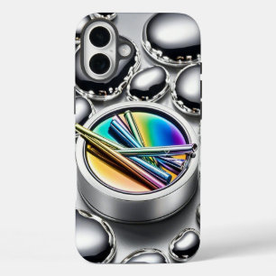 iPhone 16 Plus Galaxia purpurina: Funda estelar