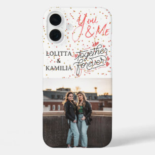 iPhone 16 Plus Juntos por siempre Funda personalizado Photo iPh