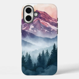iPhone 16 Plus Serene Funda de Paisaje - Montañas acuáticas