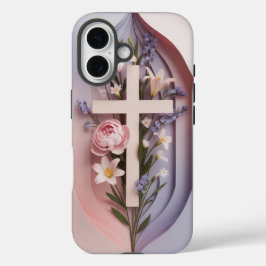 iPhone 16 Pro Funda con diseño Christian Cross Ai
