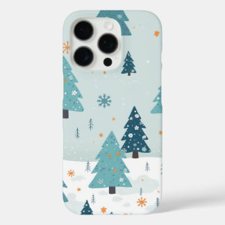 iPhone 16 Pro funda de patrón de árbol de invierno