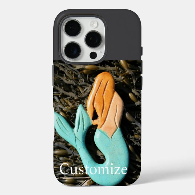 iPhone 16 Pro funda de sirena azul (Reverso )