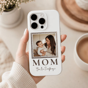 iPhone 16 Pro Funda de teléfono con foto personalizada de mamá m