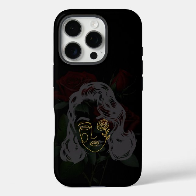 iPhone 16 Pro Funda de teléfono con máscara  (Reverso )