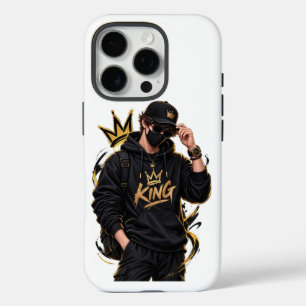 iPhone 16 Pro Funda para teléfono King Streetwear – Diseño de Co