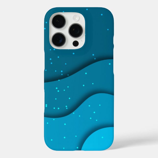 iPhone 16 Pro Mar con playa, Gran Ola y Funda del Mar de Monte (Reverso )