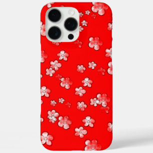 iPhone 16 Pro Max Flores felices 3 - Rojo - Funda de burro lindo -
