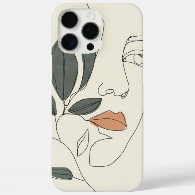 iPhone 16 Pro Max Funda 1 Pintura de trazo (Reverso )