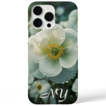 Funda de monograma floral personalizado para iPhon