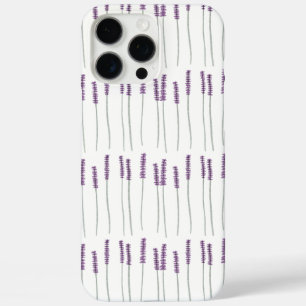 iPhone 16 Pro Max Funda de teléfono botánica minimalista de lavanda