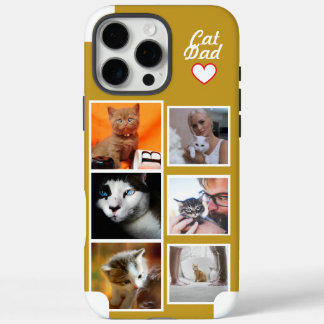 iPhone 16 Pro Max Funda de teléfono con collage de fotos de gato per
