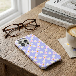iPhone 16 Pro Max Funda de teléfono Cottagecore floral lavanda vinta