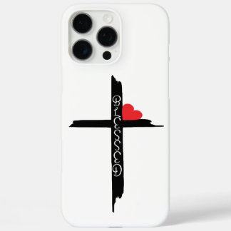 iPhone 16 Pro Max Funda de teléfono cruz bendita