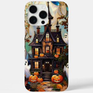 iPhone 16 Pro Max Funda de teléfono de casa embrujada de Halloween l
