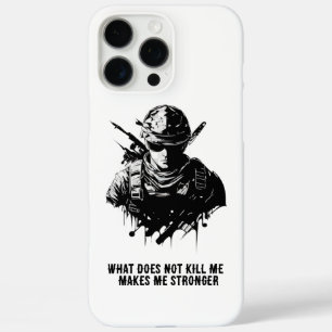 iPhone 16 Pro Max Funda de teléfono para soldado con mentalidad de g