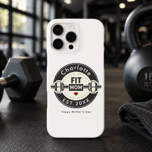 iPhone 16 Pro Max Funda de teléfono personalizada para mamá en forma