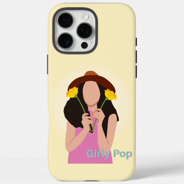 iPhone 16 Pro Max Funda de teléfono pop femenina (Reverso)
