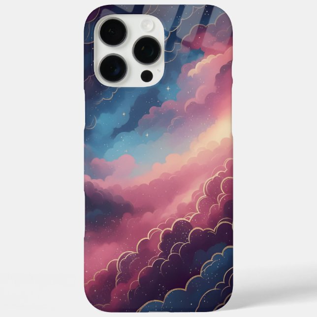 iPhone 16 Pro Max Funda dura cielo nocturno estético (Reverso )