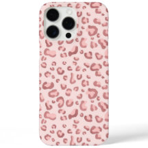 Funda estampada con guepardo rosa