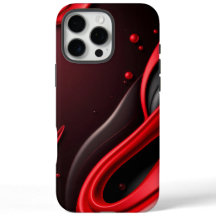 Funda para móvil con gradiente 3D rojo y negro-Ma