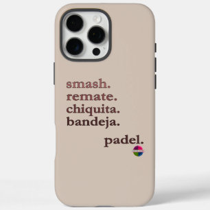 iPhone 16 Pro Max Funda para teléfono de Padel - Personaliza Palabra